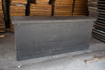Black wooden bar